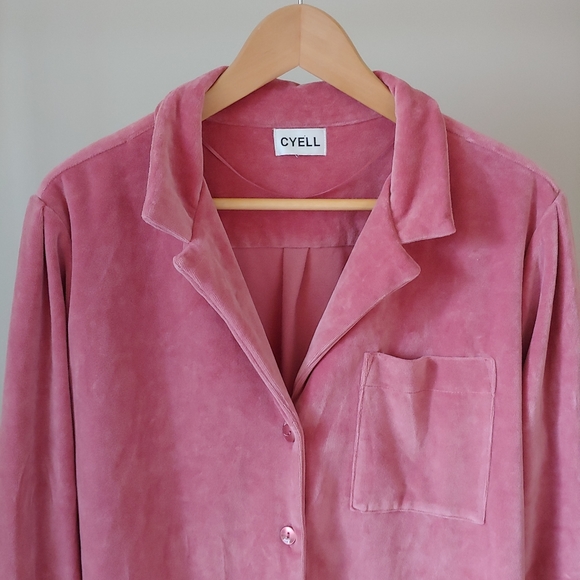 Cyell Dusty Pink Velvet 2 Piece Loungewear Set Size EU 42 US XL - Picture 8 of 16